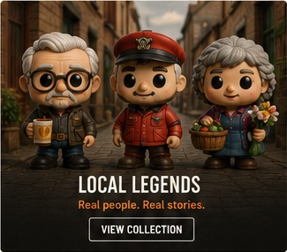 Local legend character figures