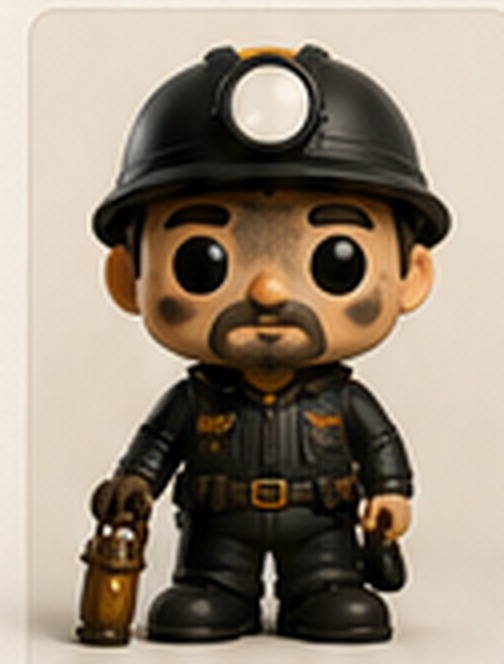 The Coal Miner figure