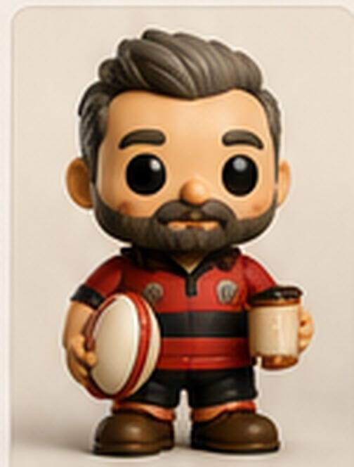 The Rugby Dad figure